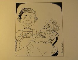 Marten Jallad - Alfred E. Neuman dans le rôle du dentiste - Original Illustration