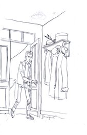 Jeff Pourquié - Jeff Pourquié - Le temps des copains Case P25 - Illustration originale