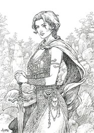 Mohamed Aouamri - Hildegird - Original Illustration