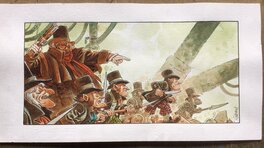 Xavier Fourquemin - Le "Maitre" et ses troupes - Illustration originale