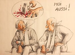 Claude Serre - Vive le bricolage! - Illustration originale