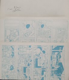 Le bar du vieux français 1 - Verso de la planche signé Le bar du vieux français 1 - Verso de la planche signé
