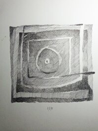 Violet Elzbieta - Forces gravitationnelles autour d'un trou noir supermassif. - Original Illustration
