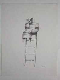 Violet Elzbieta - "Petit message pour toi" - Original Illustration