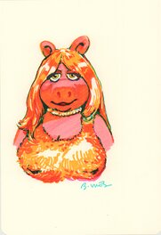 Bastien Vivès - Miss Piggy-4 - Illustration originale