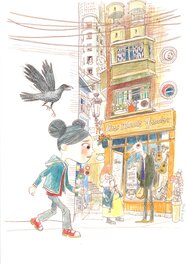 Jeff Pourquié - Jeff Pourquié - Il faut sauver mamie la gratte - Original Illustration