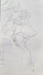 Denis Sire - Pin up Canal Jimmy - Œuvre originale