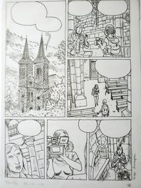 Planche originale - URBEX : PEP & DJOU, FOUINEUSES DE MEMOIRE T2 LA NUIT DE LA TRINITE