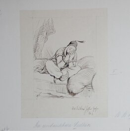 Adolf Oberländer - Le sultan ingrat (Dentiste) - Illustration originale