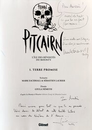 Détail dédicaces de Mark Eacersall et Sébastien Laurier Détail dédicaces de Mark Eacersall et Sébastien Laurier