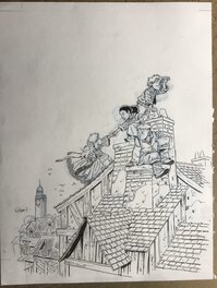 Xavier Fourquemin - Couverture tome 1 de la série Révolutionnaires - Couverture originale
