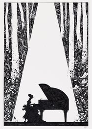 Borja Gonzalez - A Gift for a Ghost - Original Illustration