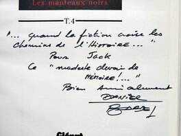 Dédicace manuscrite du Scénariste Dédicace manuscrite du Scénariste