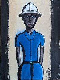 Loustal - Fétiche africain 1 - Original Illustration