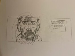 Stéphan Agosto - Stéphan Agosto, croquis préparatoire, "Verdun 1916". - Planche originale