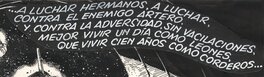 Détail 02 - "...A LUCHAR HERMANOS..." Détail 02 - "...A LUCHAR HERMANOS..."