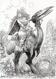 Mohamed Aouamri - La quête Mara - Illustration originale