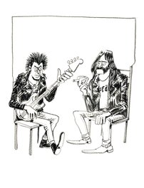 Johann Guyot - Lemmy et sid vicious - Illustration originale