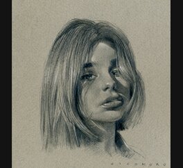 Eugenio Sicomoro - Girl - Illustration originale