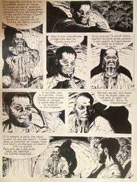 Claude Auclair - Claude Auclair, planche originale, "Le Sang du Flamboyant". - Comic Strip