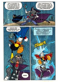 La planche en couleur publiée dans Topolino