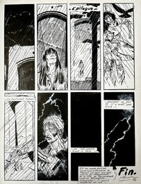 Michel Crespin - Crespin, Marseil, planche n°12, épilogue, chapitre 4, 1978. - Planche originale