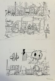 Fabrizio Petrossi - Page 40 - Picsou Le Dragon de Glasgow - Planche originale
