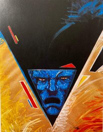 Philippe Druillet - Masque Nr 5 - Expo "Suite à Salammbô" 1987 - Illustration originale