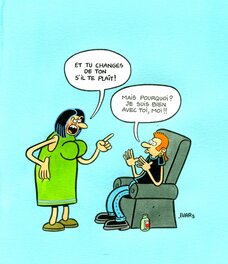 Éric Ivars - Et tu changes de ton! - Original Illustration