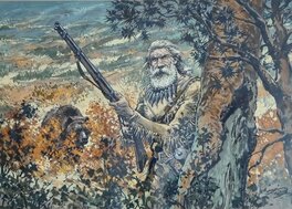 Kas - Illustration pour l'album Grizzly " Les voyageurs " - Original Illustration