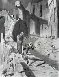 Paul et Gaétan Brizzi - PAUL ET GAETAN BRIZZI : planche originale de L’ENFER DE DANTE - Comic Strip