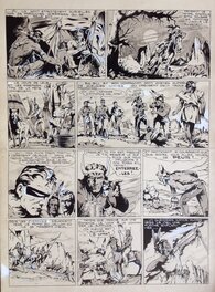 Bordelet Rémy (RÉMY - Atelier Chott) Big Bill le Casseur 84 Planche Originale 3 Cheval, Encre de Chine petit format TOM TOM 1953