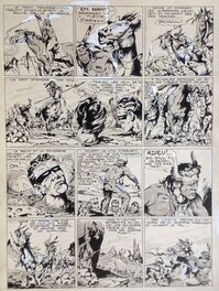 Rémy Bordelet - Bordelet Rémy (RÉMY - Atelier Chott) Big Bill le Casseur 84 Planche Originale 4 ADIEU , Encre de Chine petit format TOM TOM 1953 - Planche originale
