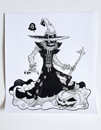 oTTami - Dessin original de l'Inktober 2024 : Scarecrown de Batman par oTTami ! - Original Illustration