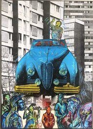Philippe Druillet - Manuel l'enfant rève "Le rève de Bocuse" - Original Illustration