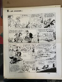 Pierre Seron - Les centaures Aurore et Ulysse "Les amazones" - Planche originale