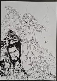 Willy Vandersteen - Galaxa poster - Original Illustration