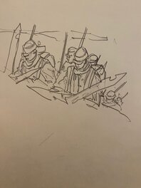 Stéphan Agosto, illustration originale, la Monté au front, "Verdun 1916".
