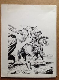 La Couverture Originale du RODEO 155 au Format entier de 25 X 32,5 Cm a L' Encre de Chine . La Couverture Originale du RODEO 155 au Format entier de 25 X 32,5 Cm a L' Encre de Chine .
