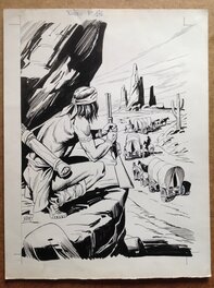 La Couverture Originale du RODEO 176 au Format entier de 25 X 32,5 Cm a L' Encre de Chine . La Couverture Originale du RODEO 176 au Format entier de 25 X 32,5 Cm a L' Encre de Chine .