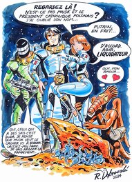 Ryszard Dąbrowski - Liquidateur recontre Valérian et Laureline ;-) - Original Illustration