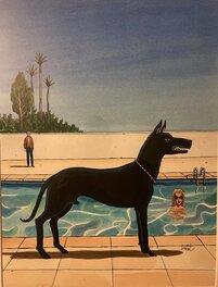 Original de couverture "Black Dog" Editions Casterman