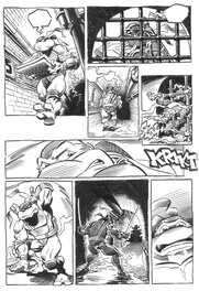 Giuliano Piccininno - Piccininno, TMNT, planche inédite, 1990. - Comic Strip
