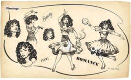Matt Baker - Flamingo Comic Strip Promotional Illo. - Comic Strip