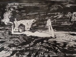 Davide Garota - Dernière cigarette - Illustration originale