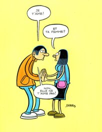 Éric Ivars - Et ta femme? - Original Illustration