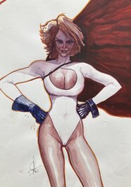 Ronan Toulhoat - Power Girl - Illustration originale