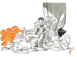 Pierre Alary - Sinbad Family - Illustration originale