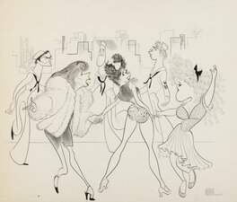 Al Hirschfeld - New York Times Illustration by Al Hirschfeld - Original Illustration