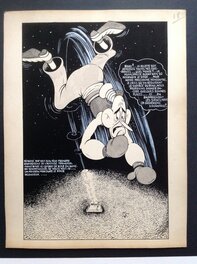 La planche originale 18 du PAF ! 4 ( et 11 au dos dactylographié par erreur , mais c'est bien la 18 ) au format entier de 23.5 X 30.5 Cm